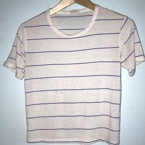 Brandy Melville White striped shirt